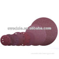 round sand paper disc China aluminum oxide sanding disc with hook and loop fastener